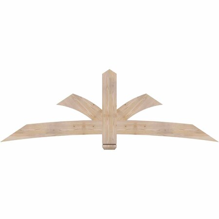 Ekena Millwork Davenport Smooth Timber Gable Bracket, Douglas Fir, 84"W x 28"H x 1 1/2"D x 5 1/2"F, 8/12 Pitch GBW084X28X0206DAV00SDF